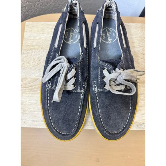 Clarks Men’s Suede Boat Shoes - Size 8.5 - Picture 1 of 8